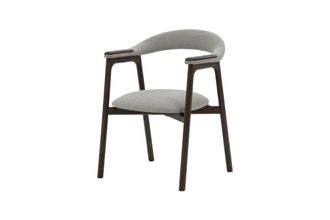 Woodek Silla en roble macizo con acabado espresso