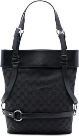 Gucci Pre-owned Tote Bags, female, Black, Size: ONE SIZE Pre-owned Tote Bag