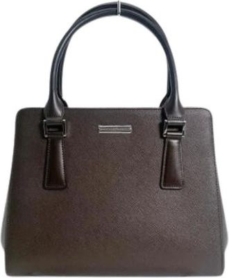 Burberry Pre-owned Handbags, female, Brown, Size: ONE SIZE Pre-owned Vintage Leather Handbag