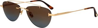 Tom Ford unisex, Accessoires, Geel, Maat: 55 MM