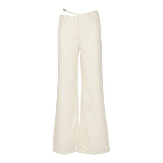 Les Coyotes De Paris Wide Trousers, female, Beige, Size: W26 Wide Trousers