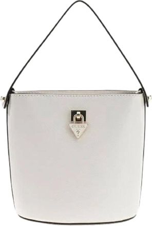 Guess Bucket Bags, female, White, Size: ONE SIZE Patsie Logo Bucket Bag