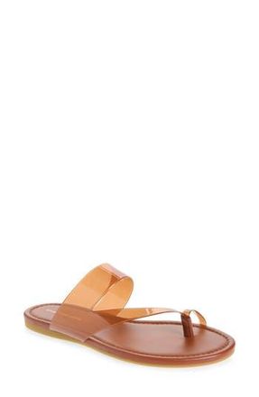 Stuart Weitzman Remy Toe Strap Sandal in Brownstone at Nordstrom Rack, Size 10