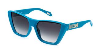 Just Cavalli SJC146 09QL Womens Sunglasses Blue Size 58