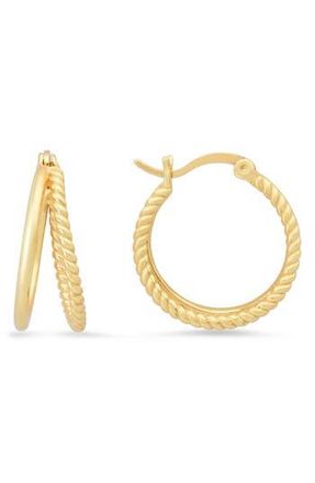 Queen Jewels Twisted Rope Hoop Earrings in Gold at Nordstrom Rack