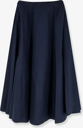 Aspesi Womens Skirt Long Cotton Blue