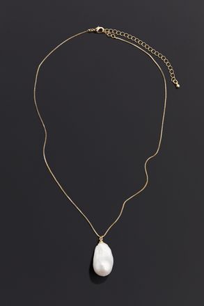 H&M Goldplattierte Halskette mit Perlenanh&auml;nger - Gold