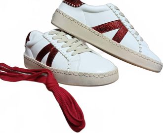 Corkys Footwear Womens Friend Zone Sneakers In Red And White