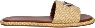 Love Moschino Slider Sandalen - Dames - Sandalen - Beige - 40 EU - Leer - Schoenen