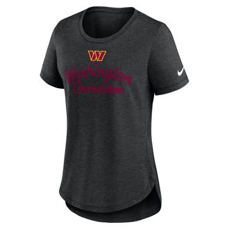 Nike Washington Commanders Script Nike Womens NFL T-Shirt in Black | NKMV00H9E-EVH