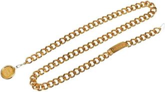 Chanel Pre-owned Belts, female, Yellow, Size: ONE SIZE Pre-owned Metal belts