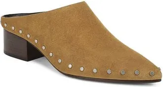 Vince August Studded Leather Mule in Honey Brown at Nordstrom, Size 9.5
