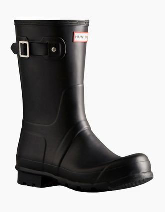 Hunter Mens Original Short Mens Wellingtons - Black - Size: 12