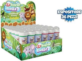 Trade Shop Trade Shop - Bolle Di Sapone Giungla Jungle Confezione 36 Flaconi Da 50ml Gadget Party 806611