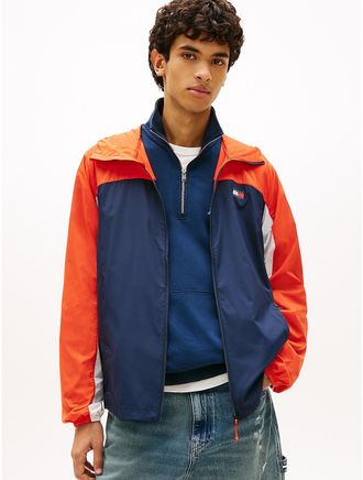 Tommy Hilfiger Mens Tommy Jeans Ripstop Hooded Jacket - Navy - XXL