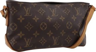 Louis Vuitton Trotteur Monogram Canvas Brown Canvas Handbag (Pre-Owned)