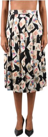 Msgm Gonna plissettata stampata - - Skirts - Donna - Multicolore - S