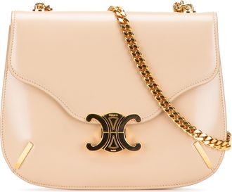 Celine Pre-owned Womens Beige Leather Chain Bag - Nude - One Size