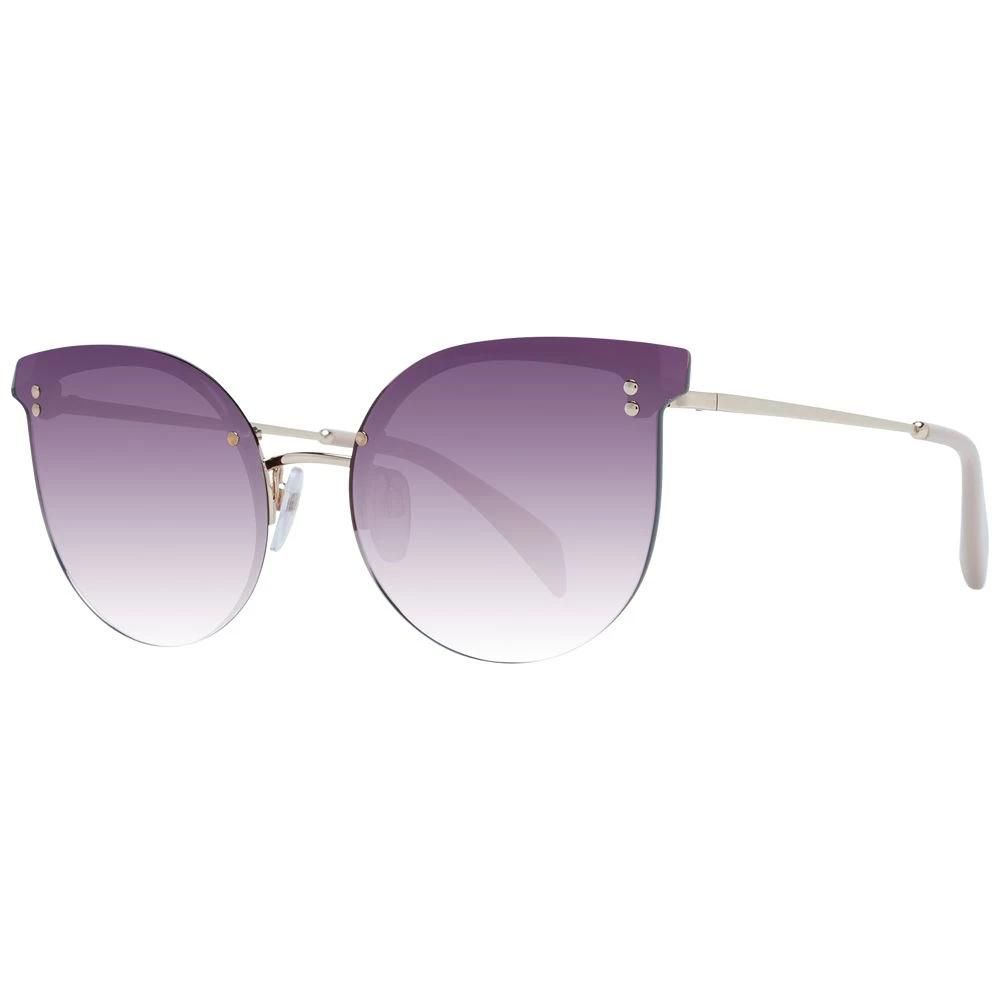 Lunettes De Soleil Maje MJ7025 - Monture Dorée, Verres Crème, 56/13/140, Femme, Neuves Avec étiquettes