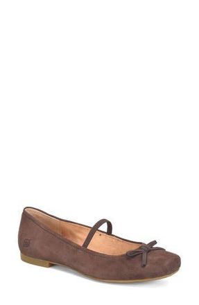 B&oslash;rn Bley Mary Jane Flat in Chocolate Suede at Nordstrom Rack, Size 8.5