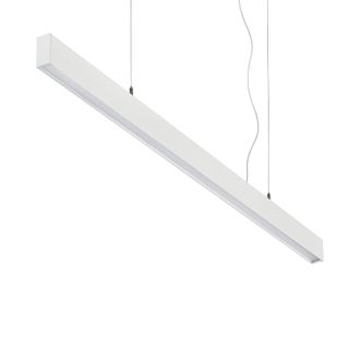 Ideal Lux Ideal Lux Sospensione Office 1 Luce Led Integrato Bianco Alluminio