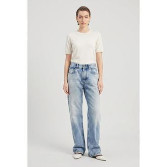 Brunello Cucinelli Light Blue Relaxed Trousers, Brand Size 52 (US Size 18)