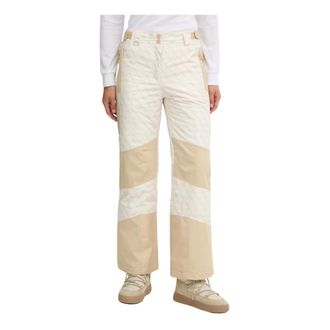 Guess Dames, Broeken, Beige, Maat: M Leer