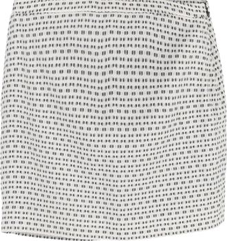 Joseph Knitted Patterned Mini Skirt in Black and White Cotton