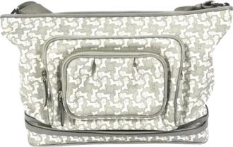 Celine Pre-owned Cross Body Bags, female, Gray, Size: ONE SIZE Pre-owned Canvas celine-bags