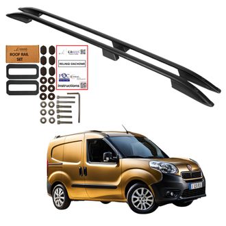 OEM Barras De Techo Fiat Doblo Corto Desde 2010-2022 Negro S&oacute;lido Duradero