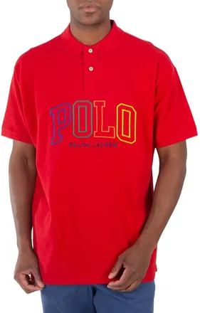Polo Ralph Lauren Red 20/1 Big Fit Logo Mesh Polo Shirt, Size X-Large