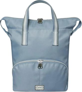 Earth Squared Fair Trade - Voyage Ellie Backpack Laptop Rucksack Super Lightweight Water Resistant. (Dusty Blue)