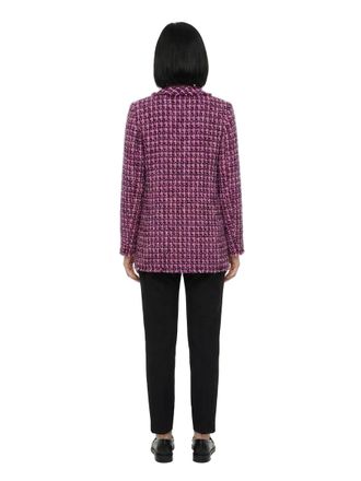 Dolce & Gabbana Wool-Blend Tweed Blazer - Purple