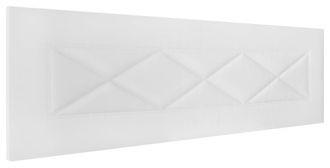 HOGAR 24 Cabecero ares tapizado en polipiel blanco, 155x55x3cm