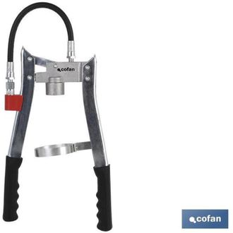 cofan Bomba Engrase Doble Alta Presi&oacute;n Profesional, Pistola De Engrase Con Dos Palancas, Dise&ntilde;ado Para El Uso De Alta Presi&oacute;n R&aacute;pida Y Sin Esfuerzo. Ideal P