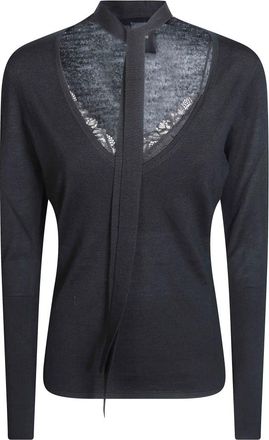 Pinko V-neck Truien - Dames - V-hals truien - Zwart - M - Truien & Vesten