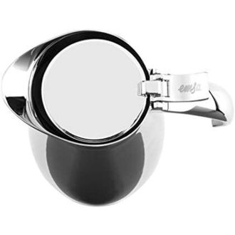 Emsa Termo Eleganza Jarra T&eacute;rmica De Acero Inoxidable, Apertura F&aacute;cil Que Permite Un F&aacute;cil Llenado Y Lavado, Mantenimiento 12 H Caliente Y 24 H Fr&iacute;o, 1.3 L