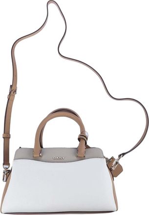 DKNY Avelle SM Leren Crossbody Tas (Bruin/Beige)