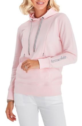 Accouch&eacute;e Iconic Maternity/Nursing Hoodie in Light Pink at Nordstrom, Size X-Large