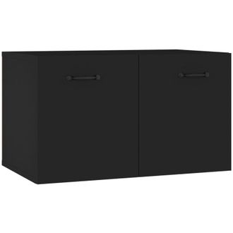 vidaXL Vidaxl - Armario De Pared Madera Contrachapada Negro 60x36,5x35 Cm