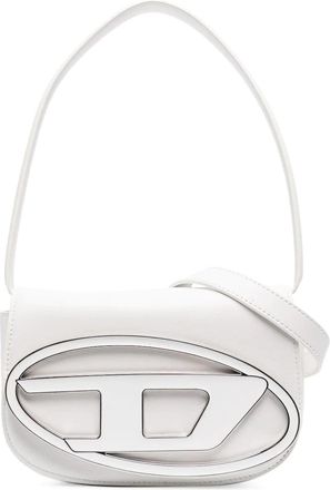 Diesel schoudertas met logo plaque