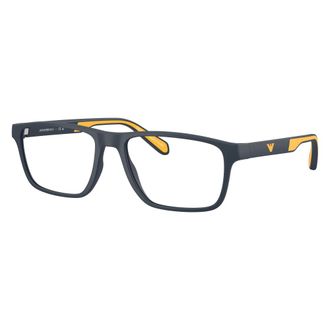 Emporio Armani Glasses, unisex, Blue, Size: 56 MM Ea3233 Rectangle Frame