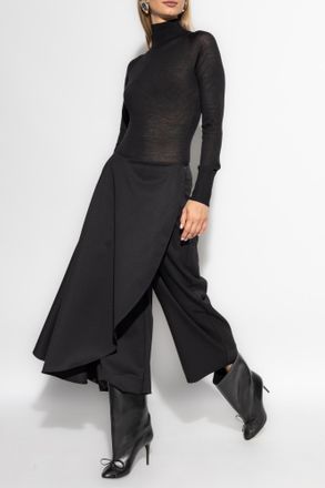 Alaia Pants With Pleat, Womens, Black