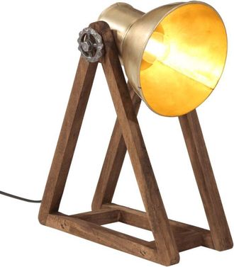 vidaXL L&aacute;mpara De Escritorio Lat&oacute;n Vintage 25 W E27 30x17x40 Cm Vidaxl