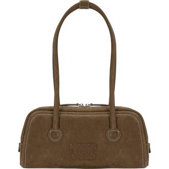 Margesherwood Soft Boston Leather Shoulder Bag in Chestnut Nubuck at Nordstrom