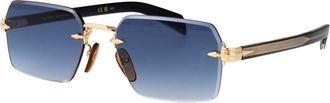 Eyewear by David Beckham Mens Sunglasses Db7109-S Black Metal