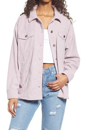 Thread & Supply Corduroy Shirt Jacket in Lavender at Nordstrom, Size Medium