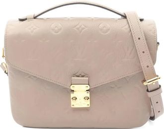 Louis Vuitton 2020 Monogram Pochette Metis MM leren shopper - Beige