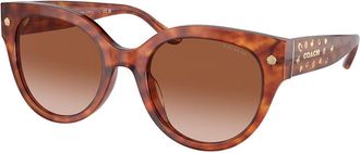 Coach HC8393U CR612 577413 Womens Sunglasses Tortoiseshell Size 53