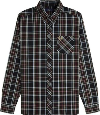 Fred Perry Casual Overhemd - Heren - Casual Overhemden - Zwart - XL - Katoen - Overhemden